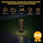 Solar Outdoor Floor Lamps - 2 Piece Set