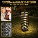 Solar Outdoor Floor Lamps - 2 Piece Set