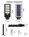 Sararoom 8-Pack 400W Solar LED Motion Lights