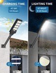 Sararoom 8-Pack 400W Solar LED Motion Lights