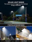 Sararoom 8-Pack 400W Solar LED Motion Lights