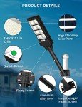 Sararoom 8-Pack 400W Solar LED Motion Lights