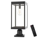 Outdoor Solar Lamp Post Light with Dusk to Dawn