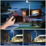 Bright 7000W Solar Street Light with Remote Control