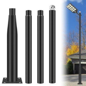 13Ft Adjustable Metal Solar Street Light Pole