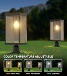 Outdoor Solar Lamp Post Light with Dusk to Dawn