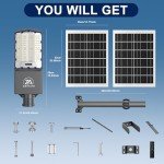 Bright 7000W Solar Street Light with Remote Control