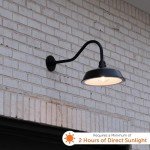 Gama Sonic Solar Barn Light with Dusk to Dawn Sensor