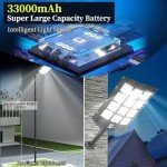 1800W Solar Street Light with Remote & Motion Sensor