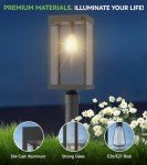 Outdoor Solar Lamp Post Light with Dusk to Dawn