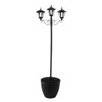 Outdoor Solar Lamp Post Light with Planter Pot