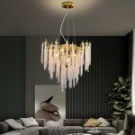 Modern Crystal Chandelier with G9 Lamp Holder