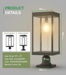 Outdoor Solar Lamp Post Light with Dusk to Dawn