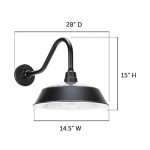 Gama Sonic Solar Barn Light with Dusk to Dawn Sensor