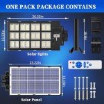 1800W Solar Street Light with Remote & Motion Sensor