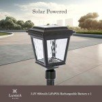 Tall Solar Lamp Post Light for Outdoor Decor