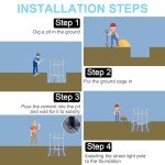 13FT Outdoor Solar Lamp Post for Gardens & Pathways
