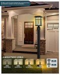 Seovix Dusk to Dawn Solar Post Lights - 2 Pack