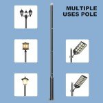 13FT Outdoor Solar Lamp Post for Gardens & Pathways