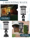Seovix Dusk to Dawn Solar Post Lights - 2 Pack