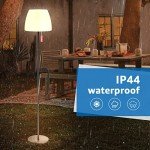 NiceBuy Adjustable Solar Outdoor Floor Lamp