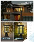 Seovix Dusk to Dawn Solar Post Lights - 2 Pack