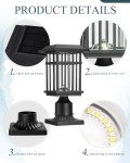 Seovix Dusk to Dawn Solar Post Lights - 2 Pack