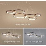 Modern LED Dimmable Pendant Lamp with Remote