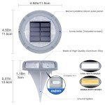 SIEDiNLAR Solar Deck Lights - 12 Pack, 2 Modes