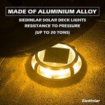 SIEDiNLAR Solar Deck Lights - 12 Pack, 2 Modes