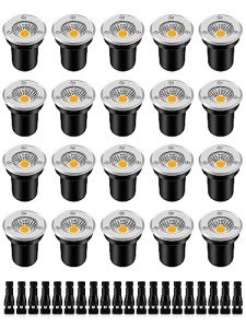 20-Pack LED Low Voltage Landscape Well Lights