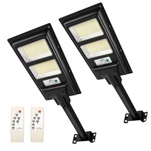 200W Solar Street Light with Remote Control (2 Pack)