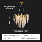 Modern Crystal Chandelier with G9 Lamp Holder