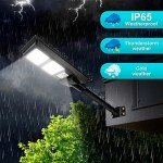 200W Solar Street Light with Remote Control (2 Pack)