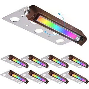 8-Pack 7-Inch Color Changing RGB Hardscape Lights
