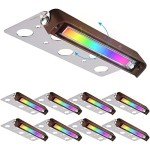 8-Pack 7-Inch Color Changing RGB Hardscape Lights