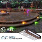 8-Pack 7-Inch Color Changing RGB Hardscape Lights