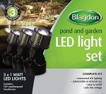 Ultra Bright Submersible LED Pond Lights Set