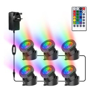 RGB Underwater Pond Lights with Remote Control