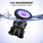RGB Underwater Garden Pond Lights with Remote (4-Pack)