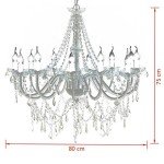Elegant Crystal Chandelier with 12 Lights