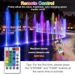 T-SUN Waterproof RGB Pond Lights with Timer (3-Pack)