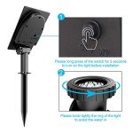 Solar Pond Lights with 3 Submersible Lamps