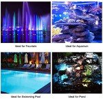 RGB Underwater Garden Pond Lights with Remote (4-Pack)