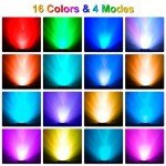T-SUN Waterproof RGB Pond Lights with Timer (3-Pack)