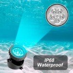 T-SUN Waterproof RGB Pond Lights with Timer (3-Pack)