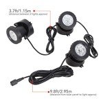 Solar Pond Lights with 3 Submersible Lamps