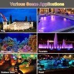 RGB Underwater Pond Lights with Remote Control