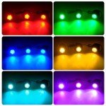 T-SUN Waterproof RGB Pond Lights with Timer (3-Pack)