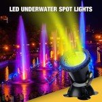 Multicolor Waterproof Underwater Pond Spot Lights